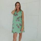 Vineyard Mini Dress - Green