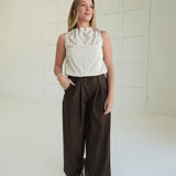 On My Dime Trousers - Brown