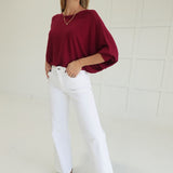 Ribbed + Ready Top - Cabernet
