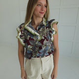 Vintage Lease Top - Wine