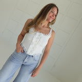 Summertime Sadness Top - Ivory