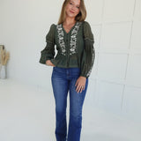Ember Embroidered Top