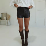 Mackey Mini Leather Shorts