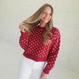 The Hooper Sweater - Red