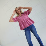 Jameson Printed Top - Pink