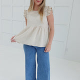 Perry Palazzo Jeans - Solid Medium
