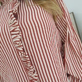 Elite Ruffle Top - Red