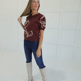 Love Grows Top - Brown