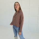 Give and Take Pullover - Brown