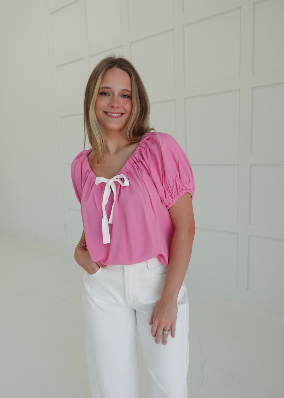 Tickled Pink For Spring Top
