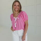 Tickled Pink For Spring Top