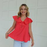 Breakaway Top - Coral