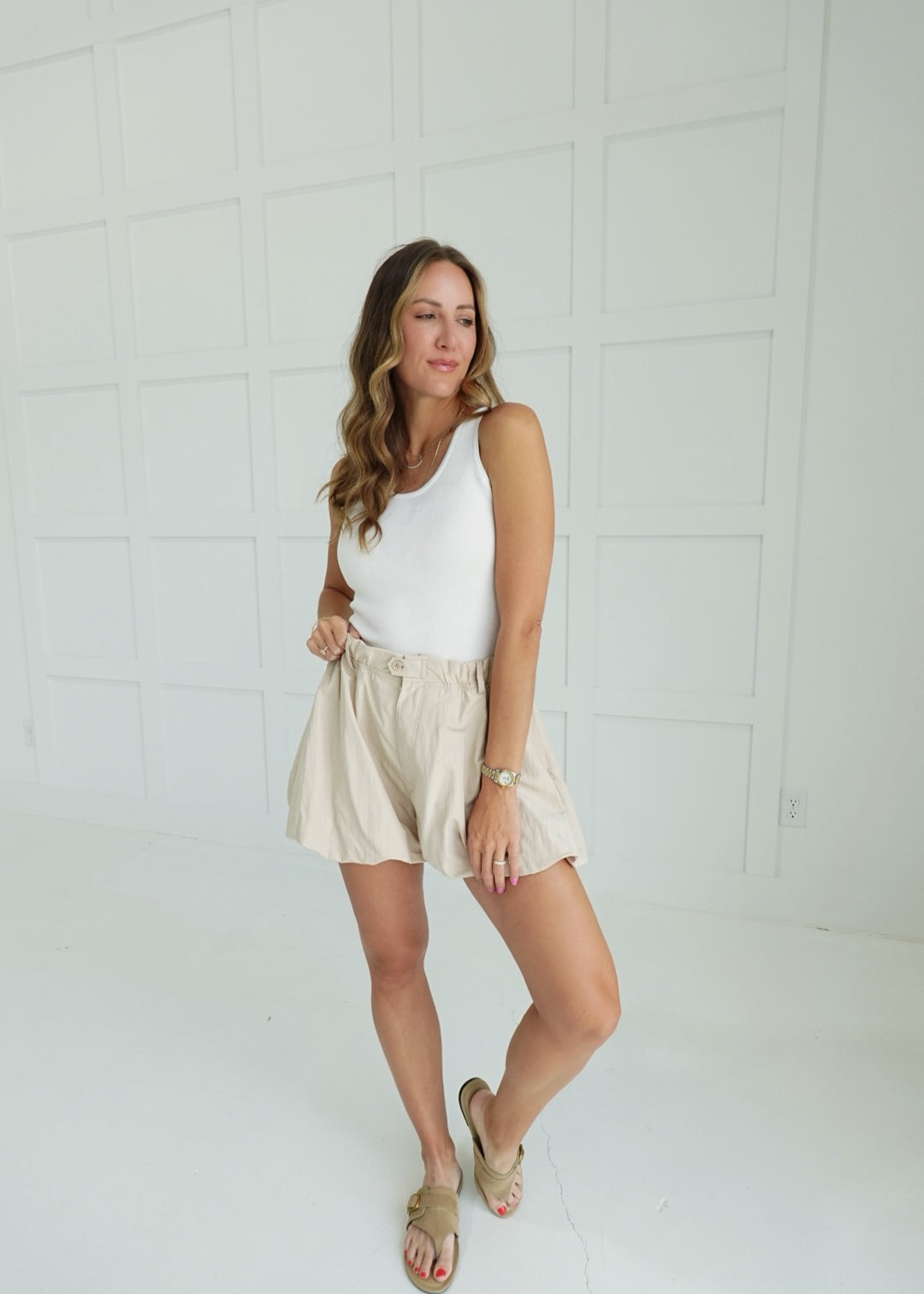 Balloon Shorty Girl Short - Khaki