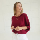 Ribbed + Ready Top - Cabernet