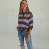 Come One, Come All Sweater - Brown/Blue