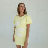 Almond Flower Dress - Lemon