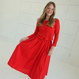 Breezey Skirt Set - Cherry