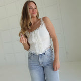 Summertime Sadness Top - Ivory