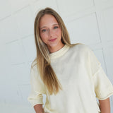 Corbyn Sweater Top - Cream
