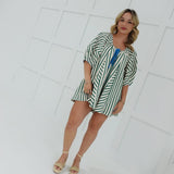 Jackie Striped Romper