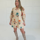 Wished You Well Mini Dress - Ecru
