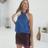 Fall Blues Bubble Top