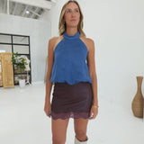 Fall Blues Bubble Top