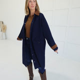 Up-State Trench Coat - Navy