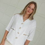 Eleanor Linen Top
