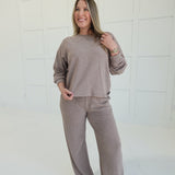 Slub Knit Lounger Set - Cocoa