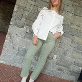 Polly High Rise Jeans - Sage