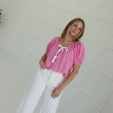 Tickled Pink For Spring Top