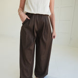 On My Dime Trousers - Brown