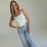 Summertime Sadness Top - Ivory