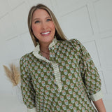 Breakers Floral Dress - Olive