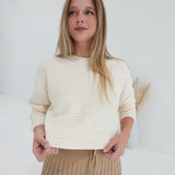 Staple Textured Sweater - Cream