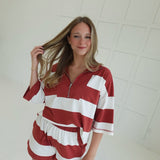Graham Striped Set - Rust