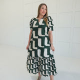 Tremor Midi Dress - H Green