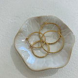 Rhinestone Paved Hoops - 40mm