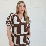 Tremor Midi Dress - Brown