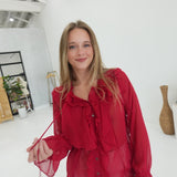Edge of Youth Blouse - Red