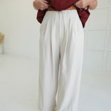 On My Dime Trousers - Cream