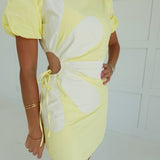 Almond Flower Dress - Lemon