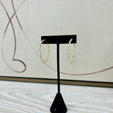 Rhinestone Paved Hoops - 40mm