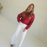 The Hooper Sweater - Red