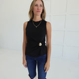 Subtle Details Top - Black