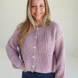 Lunsford Cardi Sweater - Pink Frost