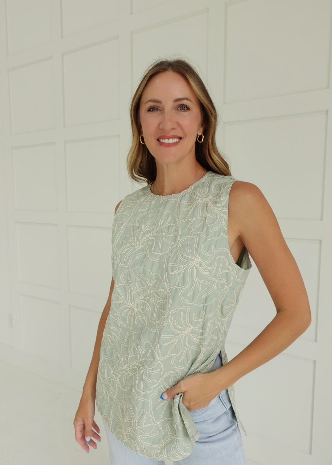 Summer Storyline Top - Sage