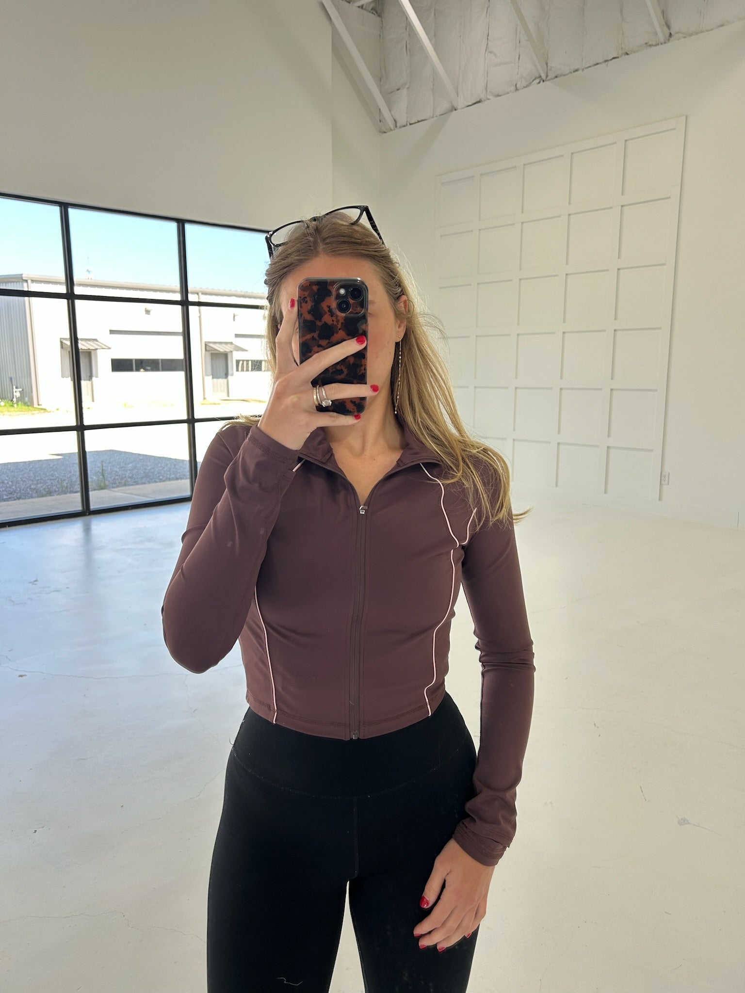 Outer Loops Athletic Jacket - Maroon/Pink