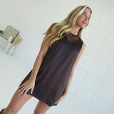 Run-Around Mini Dress - Truffle